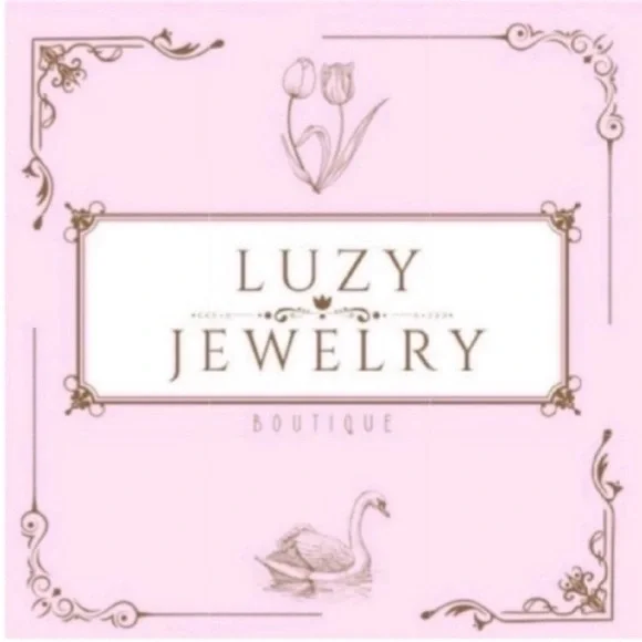 Elegant Pink Pave CZ and Gold Lace Hoop Earrings - Picture 6 of 6